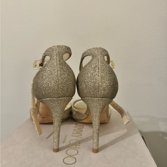 Jimmy Choo Annie 35.5 Platinum Ice - Picture 8 of 9